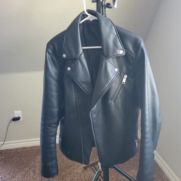 H&M Other - Faux leather moto jacket